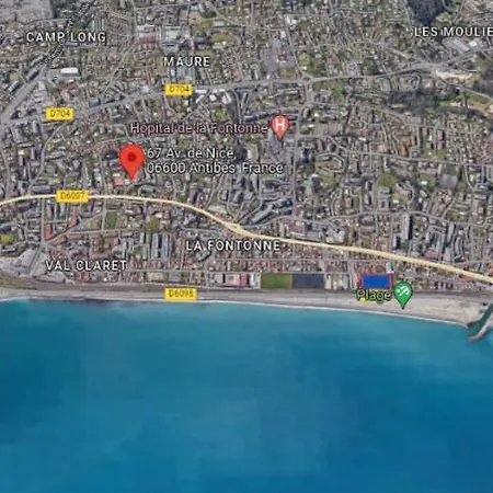 Apartamento Secured Parc Velusine With Private Parking, Terrace, Pools And Tennis Courts. Antibes