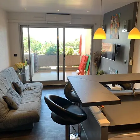 Appartement Secured Parc Velusine With Private Parking, Terrace, Pools And Tennis Courts. Antibes